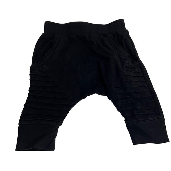 Posh Kiddos Black Biker Shorts Size 12 Months - Picture 3 of 5